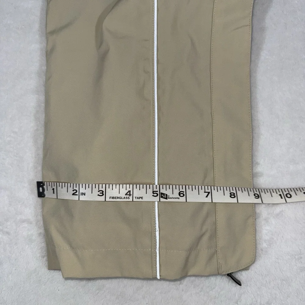 BMW Mesh Lined Weather Riding Pants Unisex Sz S Beige Layered Ankle Zip Pockets